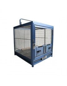 Gabbia KING's in alluminio color blu/argento