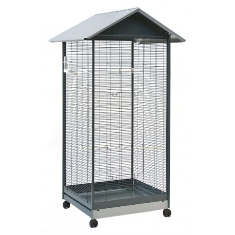 Gabbia Voliera Zincata per Uccellini 402 Grigio Gabbia Voliera Zincata per Uccellini 402 Grigio