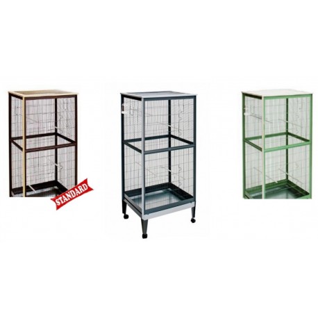 Gabbia Voliera Zincata per Uccellini Tetto a Rete 510-90 Grigio Gabbia Voliera Zincata per Uccellini Tetto a Rete 510-90 Grigio