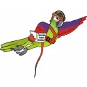 Pettorina Aviator Flight Line per pappagalli Volo in Libertà
