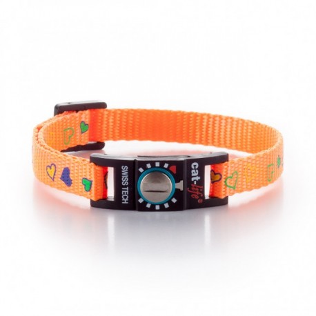 Collare Gatto Salvavita CAT-LIFE FUN HEARTS ARANCIO Collare Gatto Salvavita CAT-LIFE FUN HEARTS ARANCIO