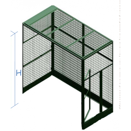 Voliera Zincata a 3 Pannelli Modulari Standard 4012A Voliera Zincata a 3 Pannelli Modulari Standard 4012A