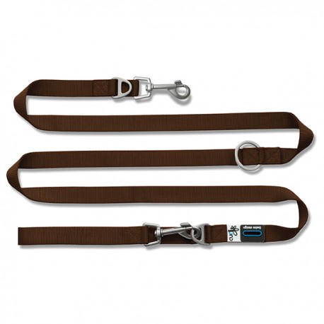 Guinzaglio Cane Regolabile Nylon Curli Marrone Guinzaglio Cane Regolabile Nylon Curli Marrone