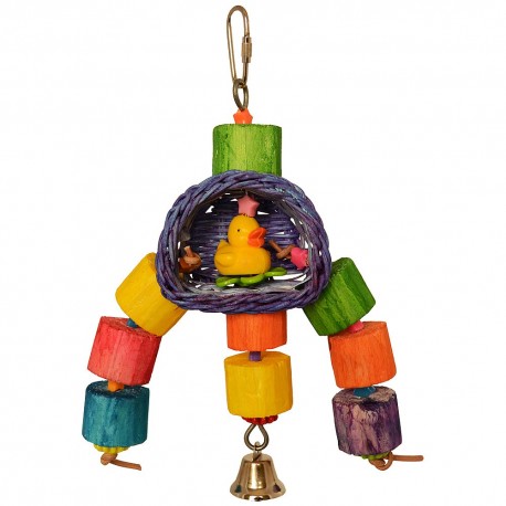 Gioco Duck Grab Toy Legno e Sisal Gioco Duck Grab Toy Legno e Sisal