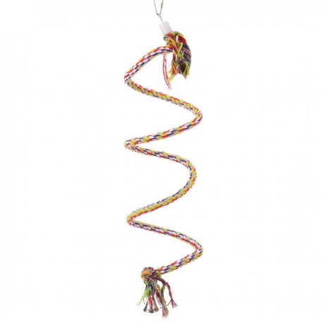 Corda Spirale Colorata Small per Parrocchietto Corda Spirale Colorata Small per Parrocchietto