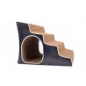 Lescalier Oval Cat-On Stairs Tiragraffi in Cartone Ondulato Medium
